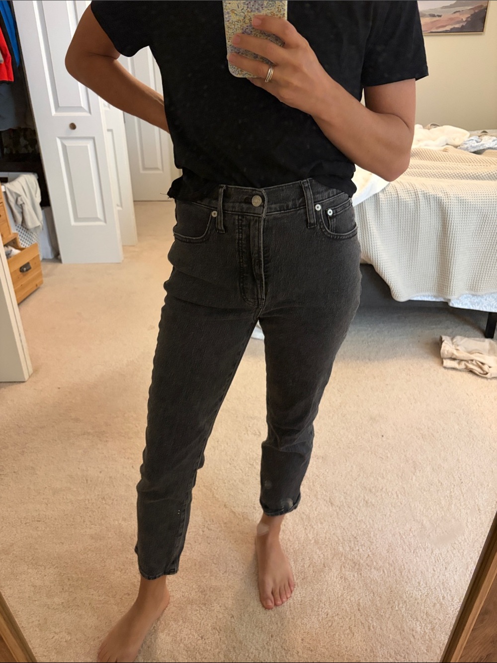 Madewell The Perfect Vintage Jean High-Rise Washed Black